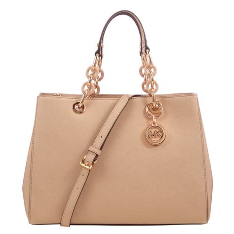 michael kors cynthia md satchel pale pink|michael kors cynthia pale pink md satchel Leather .